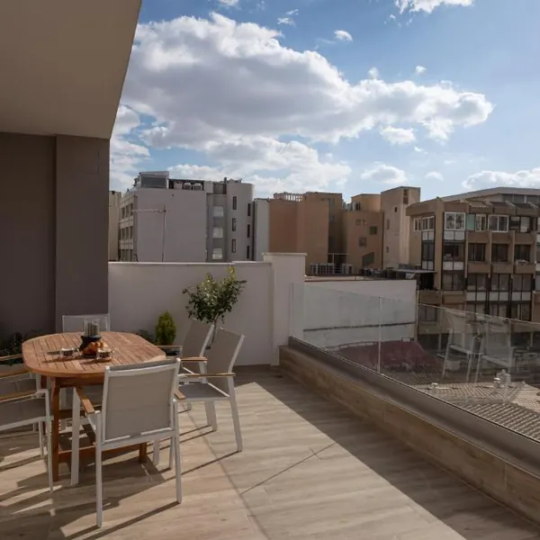 Rooftop terrace in Athens